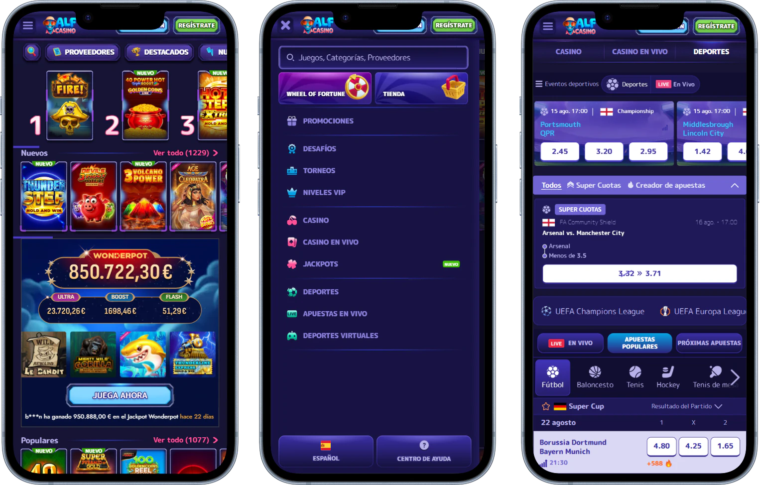 Alf Casino en tu móvil